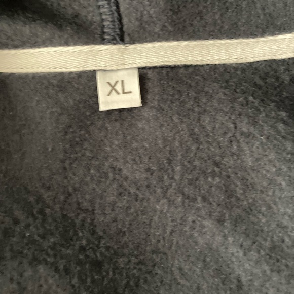 Snowflake Zip up Hoodie sweatshirt navy XL. Quality! Warm!!  NWOT in dustbag - Picture 6 of 6